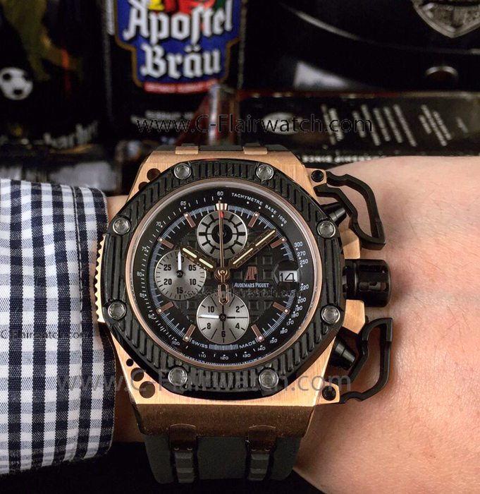 Best Quality Audemar Piguet Survivor Replica Watches Rose Gold